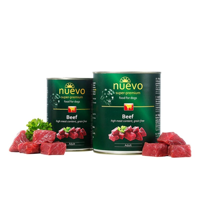 Корм конс. NUEVO ADULT з яловичиною, для собак, 800г