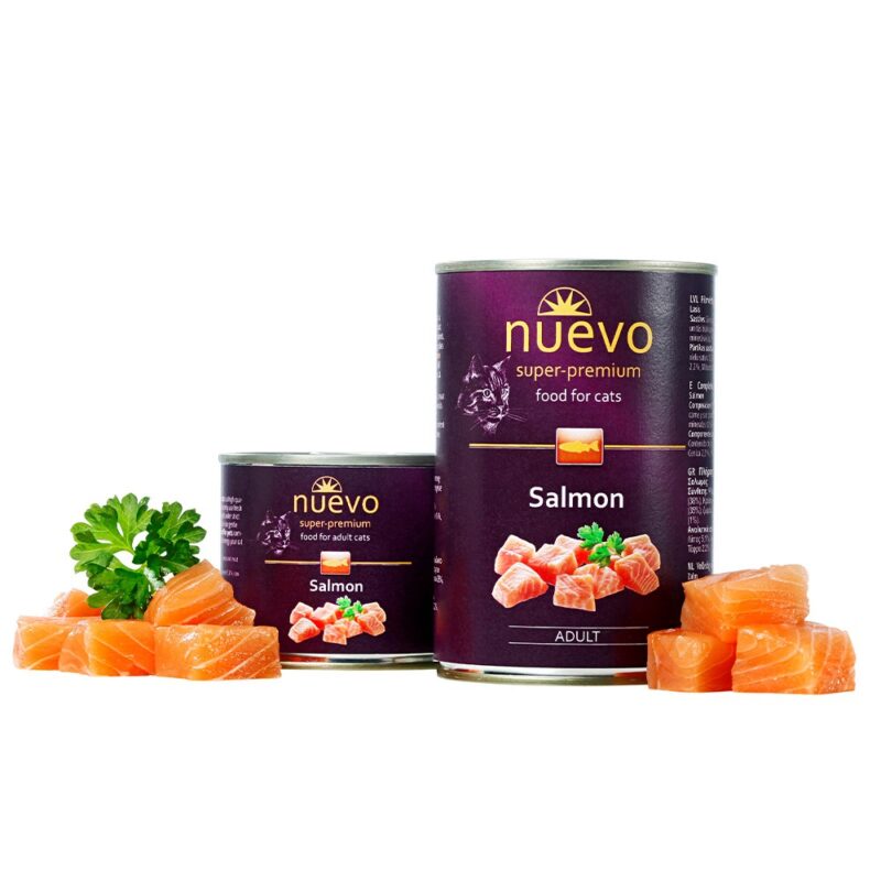 Корм конс. NUEVO ADULT з лососем, для котів, 200г
