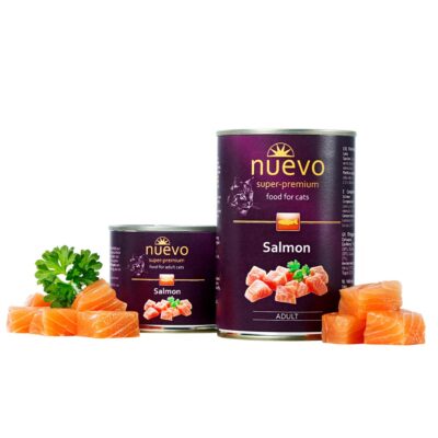 Корм конс. NUEVO ADULT з лососем, для котів, 400г