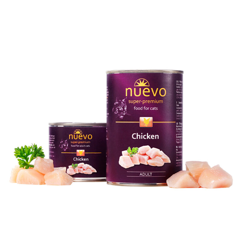 Корм конс. NUEVO ADULT з куркою, для котів, 200г