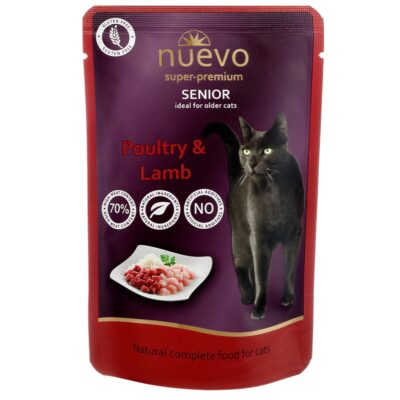Пауч NUEVO SENIOR для дорос.котів,птиця та ягня з рисом , 85 г (16шт упак.) — фото 2