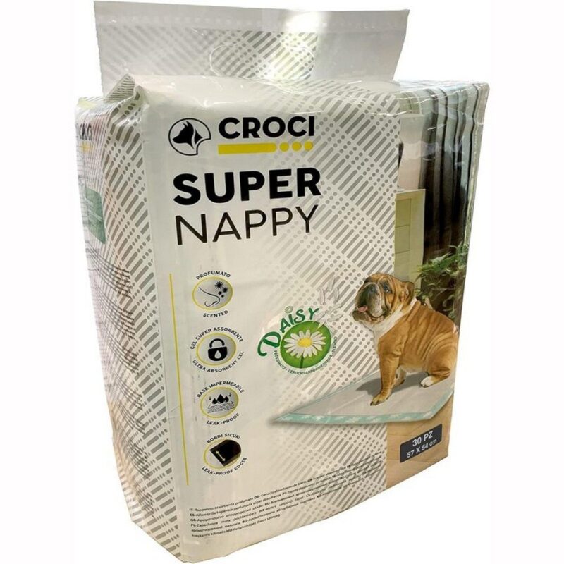 Пеленки для собак з ароматом ромашки CROCI Daisy 57х54 см, 30 шт