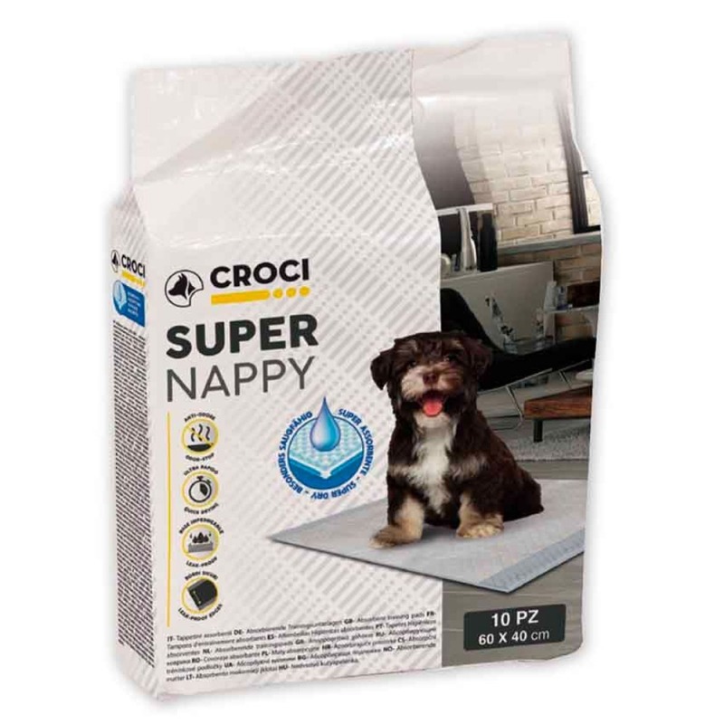 Пелюшки для собак CROCI Super Nappy 60х40 см, 10 шт/уп