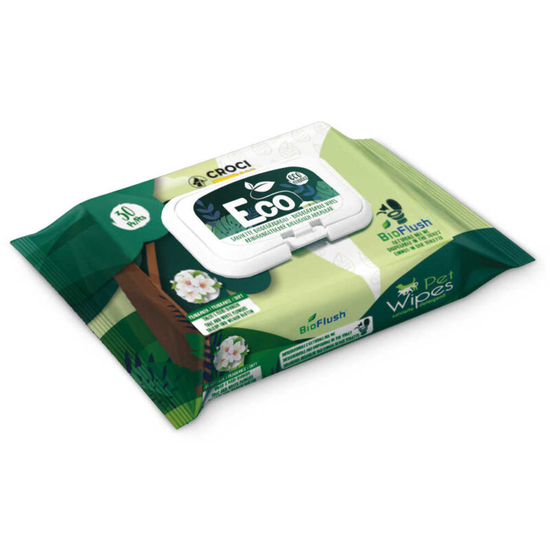 Серветки гігієнічні ECO TALC/FLOWERS (тальк+білі квіти) 30шт/уп