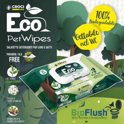 Серветки гігієнічні ECO TALC/FLOWERS (тальк+білі квіти) 30шт/уп — фото 2
