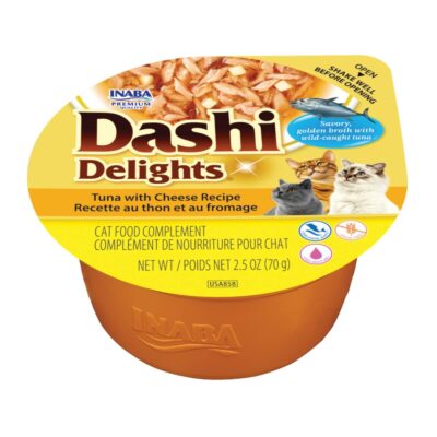 Ласощі INABA DASHI Delights для котів, тунець з сиром, 70 г