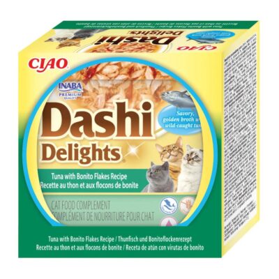 Ласощі INABA DASHI Delights для котів, тунець із пластівцями боніто, 70 г — фото 2