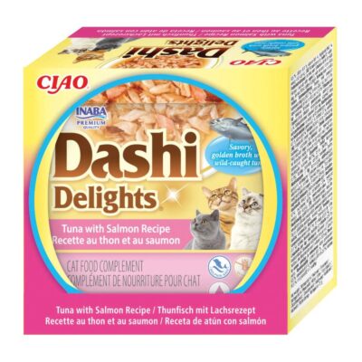 Ласощі INABA DASHI Delights для котів, тунець з лососем, 70 г — фото 2