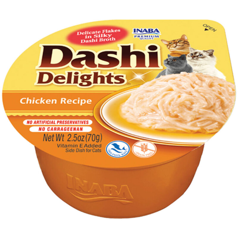 Ласощі INABA DASHI Delights для котів, курка, 70 г*6