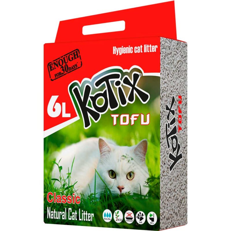 Наповнювач д/кот KOTIX TOFU Classic, 6 л