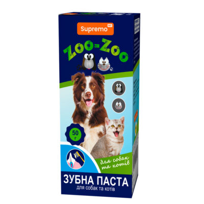 Зубна паста ZOO-ZOO для собак та котів із зеленим чаєм і алое, 50 г